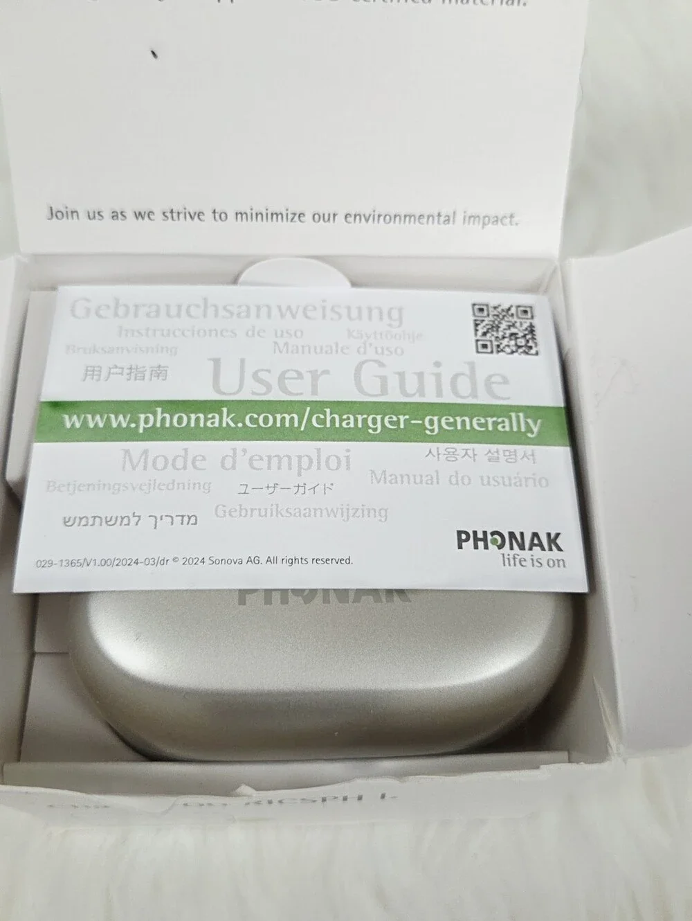 Phonak Ricsph1 hearing Aid Charging Case New In Box $150